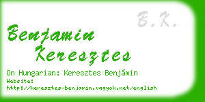 benjamin keresztes business card